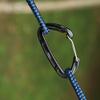10 PCS D Ring Carabiner Clips,12KN Aluminium Alloy Carabiners Camping(Black) view 2