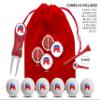 Clip Wipes Republican Golf Balls | Republican Golf Gifts & Accessories Package #3 (Seal-Red) view 2