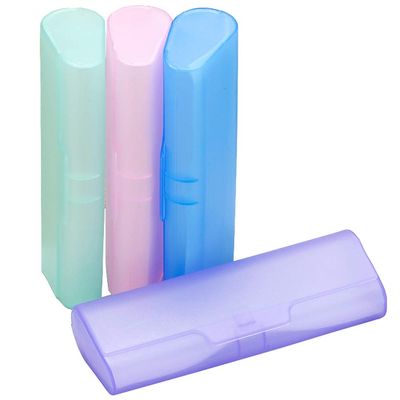 4 Pieces Portable Transparent Eyeglasses Case Sunglasses Case Box Protector Plastic EyeGlasses Case Spectacle Storage Case Sunglasses Protector, Random Color