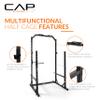 CAP Barbell Multi-Use Power Rack Heavy-Duty Power Cage with Pull-Up Bar, Dip Handles, and J-Cup Catches Strength Training Gym Rack for Home or Garage Gym | White view 3