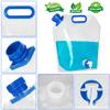UYGHHK Collapsible Water Container, 1.3Gal BPA Free Food Grade Clear Plastic Water Jug With Spout for Sport Camping Riding Hiking, Foldable Emergency Water Bottle (5L) view 4