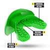 Nxtrnd One Football Mouth Guard, Strap Included, Fits Adult & Youth (Green) view 2