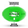 Nxtrnd One Football Mouth Guard, Strap Included, Fits Adult & Youth (Green) view 3