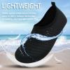 ANLUKE Water Shoes Barefoot Aqua Yoga Socks Quick-Dry Beach Swim Surf Shoes for Women Men Black/Solid 34/35 view 4