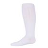 MeMoi Girls Wide Ribbed Cotton Blend Uniform Knee Socks White 8-9 view 1