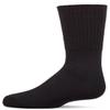 MeMoi Kids Ribbed Moisture-Wicking Crew Socks Black 9-11 view 1