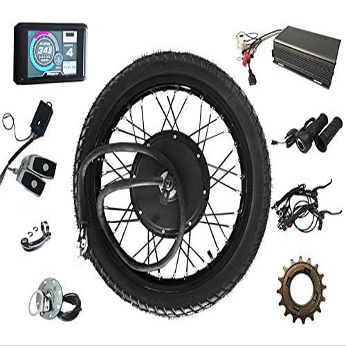 NB POWER Hydraulic Brake !QS V3 205 Motorcycle 17" 18" 19" 21" 72v 5000W Ebike Rear Motorwheel with tire, 72V 100A Sabvoton Controller with PAS and Alarm,Matching (18inch Rear)