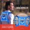 Blue Running Mini Backpack Vest for Men & Women  Reflective with Hi-Viz, Holds Accessories, iPhone, Android, iPad Mini  Lightweight, Adjustable Gear for Fitness, Walking, Cycling, Hiking, Climbing! view 4