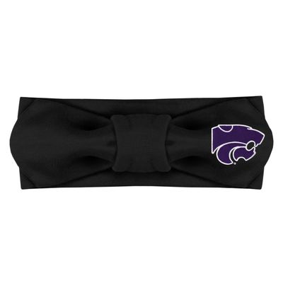 Girls Solid Hair Knot, Kansas State Wildcats, Black, Newborn - 4T