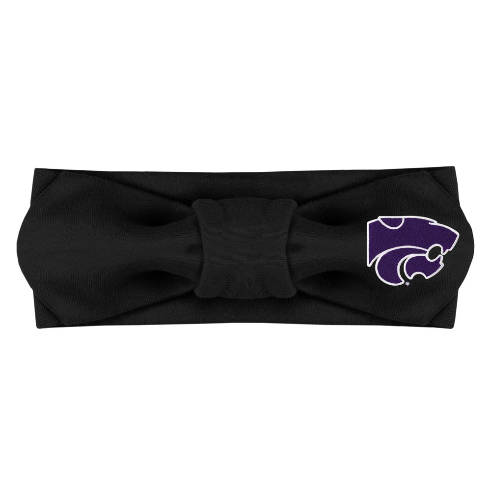 Girls Solid Hair Knot, Kansas State Wildcats, Black, Newborn - 4T