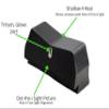 XS Sights DXT2 Big Dot Tritium Night Sights. Tritium Front and Rear Set. Fits Glock Suppressor/Optic Height 20,21,29,30,36,37,38,39,40,41 Models Including MOS Versions. Yellow Front Sight view 4