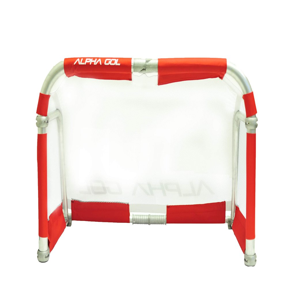 Alpha Goal Aluminum Folding Goal (Red, 4x2.5) with Carry Bag