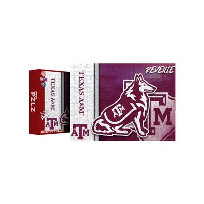 FOCO Reveille NCAA Texas A&M Aggies NCAA Mascot 500 Piece Jigsaw PZLZ