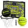 AND1 Over The Door Mini Hoop: - 18x12 Pre-Assembled Portable Basketball Hoop with Flex Rim, Includes Two Deflated 5 Mini Basketball  Volt/Black (5A1GT0110F0E2) view 1