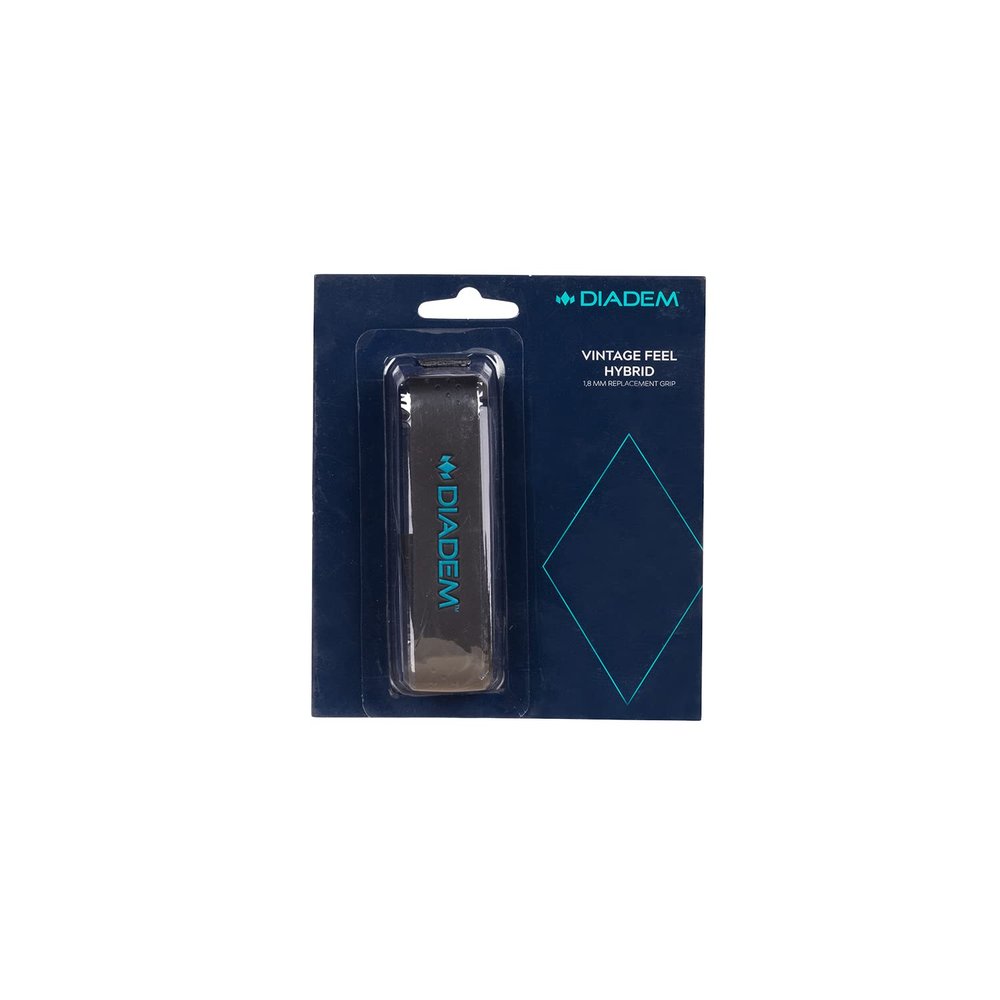 Diadem Vintage Feel Hybrid Replacement Grip | Tennis Racket Grip Tape | Leather & Premium Polyurethane | 1.88 mm Thickness