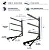 StoreYourBoard Paddleboard Dock Storage Rack, Outdoor Over The Water SUP Mount, Heavy-Duty Metal Pier Stand, Holds 400 lbs view 2