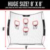 Franklin Sports 8 Foot x 8 Foot Football Accuracy Target Four Targets Improve Throwing Skills Quarterback Training Football Training view 2