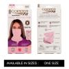 Copper Fit Baby Girls' Big Guardwell Face Cover and Neck Gaiter, Pink, Youth view 4