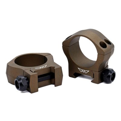 WARNE 7201BB Mountain Tech Scope Mounts, 7075/T6 Aluminium, Fits Picatinny Rails, 1 inch Scope Rings, Medium Burnt Bronze
