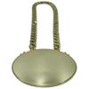 Express Medals Custom Flame Martial Arts Champ Chain Trophy with 2 Lines of Personalized Text on a Large Rigid Plastic Award Medal and 34 Inch Long Gold Color Neck Chain. EMFCL807 view 4