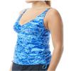 TYR TVNTL7A4208 Lucid V Neck Tankini Blue 8 view 1
