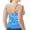 TYR TVNTL7A4208 Lucid V Neck Tankini Blue 8 view 2