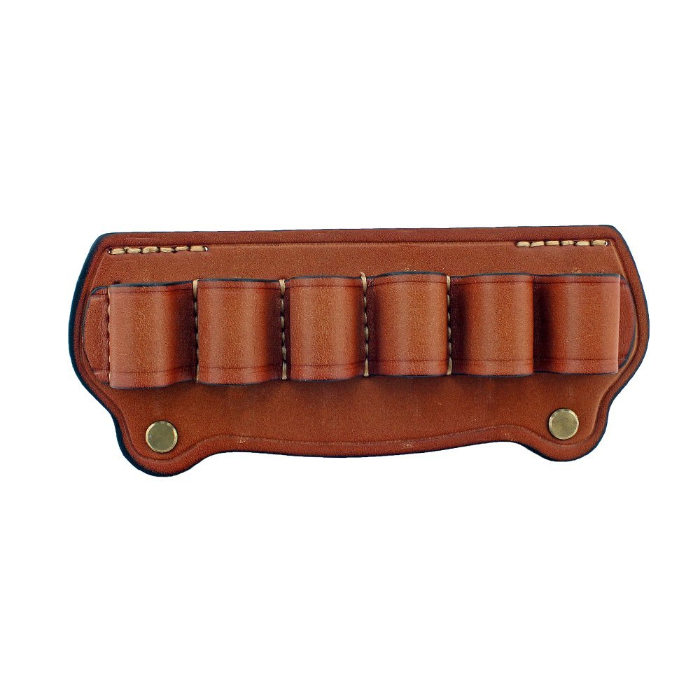 ACEXIER 6 Round Leather Tactical Hunting Ammo Bullet Holster Shotgun Shell Holder Cartridge Belt Canvas Genuine Magazine Pouch