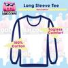 BH Cool Designs #amoebae - Men's Soft & Comfortable Long Sleeve T-Shirt, Black, Large view 4