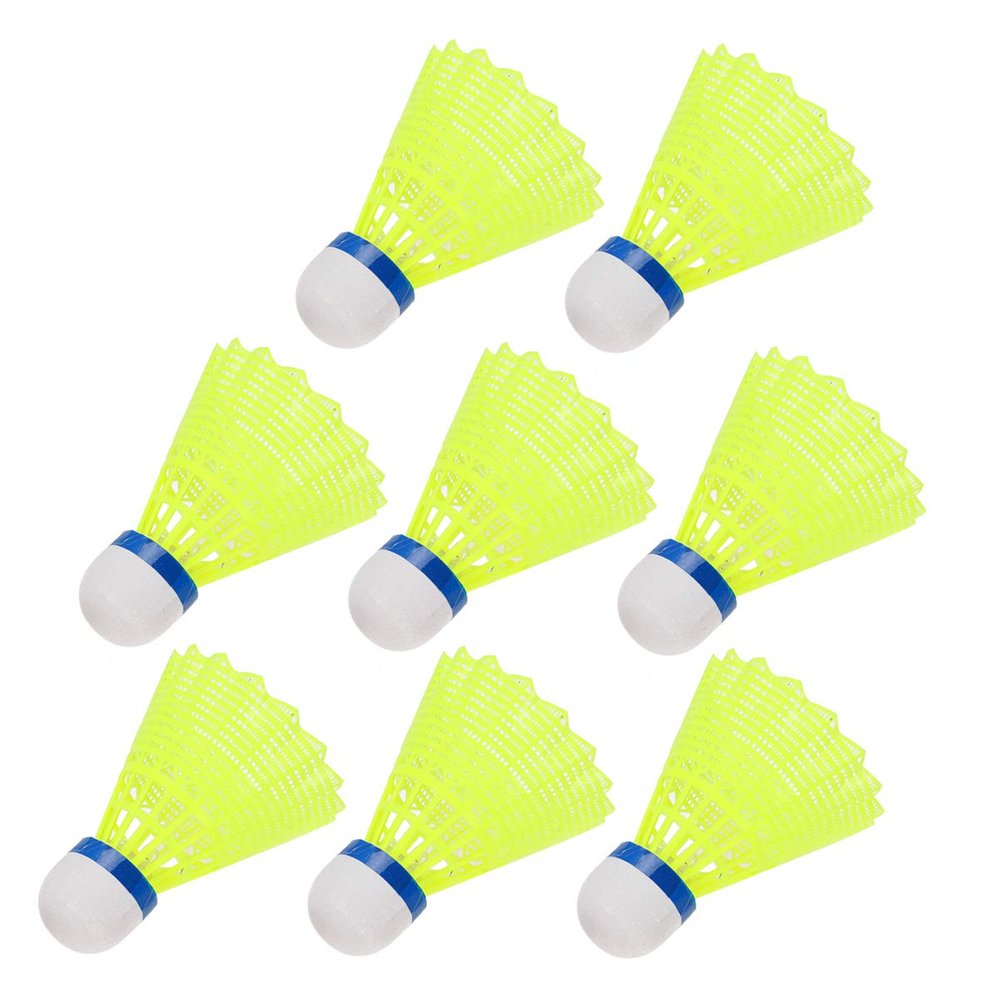 Wakauto 8pcs Led Night Lighting Badminton Shuttlecocks Nylon Glowing Birdies for Sports for Amateurs and Family Fun