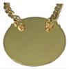 Express Medals Custom Football Champ Chain Trophy with 2 Lines of Personalized Text on a Large Rigid Plastic Award Medal and 34 Inch Long Gold Color Neck Chain. EG28 view 4