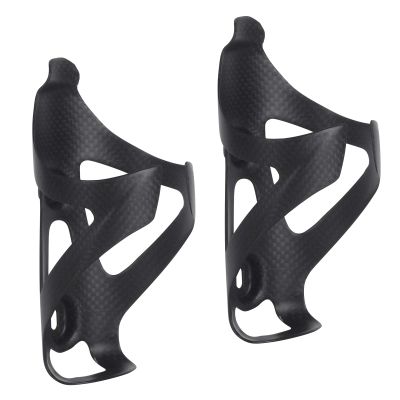 KABON Bike Water Bottle Holder, Lightweight 3K Carbon Fiber Bicycle Drink Water Bottle Cages for Road Mountain Bike Cycling Accessories - Pack of 2