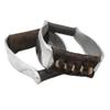 M-Royal Saddles Horse Aluminum Brown Western Bell Horse Leather Stirrups view 1