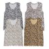 I&S Girl's 4 Pack Sleeveless Tank Tops Soft Cotton Undershirts (12, Cheetah) view 1