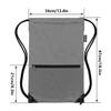 HOLYLUCK Drawstring Backpack Bag Sport Gym Sackpack (dark grey) view 2