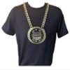 Express Medals Custom Chess Champ Chain Trophy with 2 Lines of Personalized Text on a Large Rigid Plastic Award Medal and 34 Inch Long Gold Color Neck Chain. Chess view 3