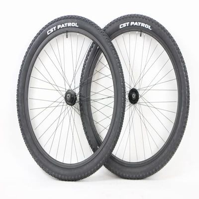 27.5 in ATB Wheel Set with CST Patrol 2.4 Tires and Tubes for Disc Brakes 650b