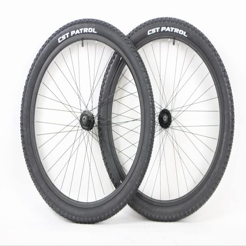 27.5 in ATB Wheel Set with CST Patrol 2.4 Tires and Tubes for Disc Brakes 650b