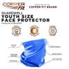 Copper Fit Baby Boys' Big Guardwell Face Cover and Neck Gaiter, Blue, Youth view 2