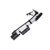 ULTECHNOVO Bicycle Pump,Bike Floor Pump Professional Bike Tire Pump Kit,Mini Portable Hand Pump for Road&Mountain Bike,BMX,Basketball,Air Toy (Silver White) view 1
