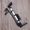ULTECHNOVO Bicycle Pump,Bike Floor Pump Professional Bike Tire Pump Kit,Mini Portable Hand Pump for Road&Mountain Bike,BMX,Basketball,Air Toy (Silver White) view 2