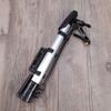 ULTECHNOVO Bicycle Pump,Bike Floor Pump Professional Bike Tire Pump Kit,Mini Portable Hand Pump for Road&Mountain Bike,BMX,Basketball,Air Toy (Silver White) view 3