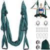 Aerial Yoga Swing Set Trapeze Hammock Kit Ultra Strong Anti-gravity Flying Sling Inversion Swing Tool Set for Air Yoga Inversion Exercises (Green) view 1