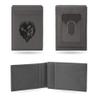 Rico Industries NFL Football Baltimore Ravens Gray Laser Engraved Front Pocket Wallet view 1