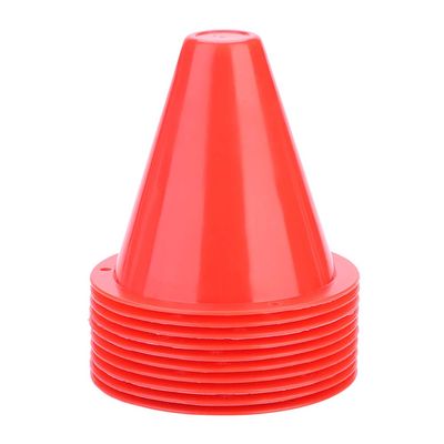 Health Gear Training Traffic Cones 3in, 10Pcs Football Training Cones, Soccer Training Holder Marker for Outdoor Activity Football Soccer Training (Red)