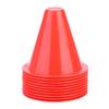 Health Gear Training Traffic Cones 3in, 10Pcs Football Training Cones, Soccer Training Holder Marker for Outdoor Activity Football Soccer Training (Red) view 1