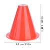 Health Gear Training Traffic Cones 3in, 10Pcs Football Training Cones, Soccer Training Holder Marker for Outdoor Activity Football Soccer Training (Red) view 4