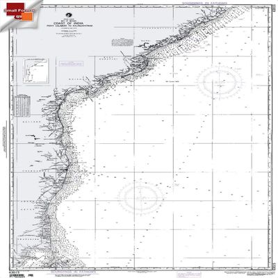 Paradise Cay Publications NGA Chart 63015: Calimere Point to Kalingapatam [Indian O, Approx. Size 21" x 29" (Small Format Waterproof)