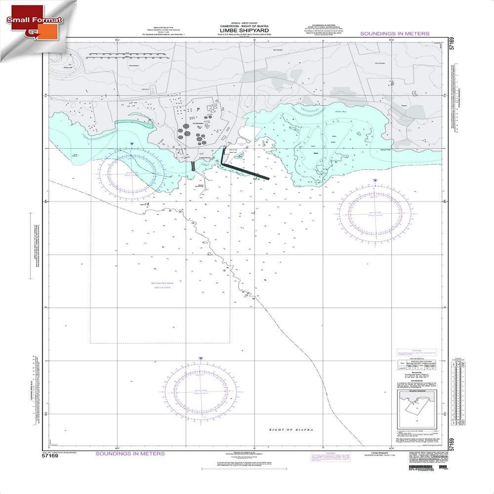 Paradise Cay Publications NGA Chart 57169: LimbeShipyard, Approx. Size 21" x 28" (Small Format Waterproof)