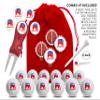 Clip Wipes Republican Golf Balls | Republican Golf Gifts & Accessories Package #7 (Republican-White) view 2