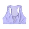 easyforever Kids Girls Stretchy Racer Back Hip Hop Jazz Dance Crop Top Sleeveless Shirt Mesh Splice Yoga Sports Bra Lavender 6 Years view 3